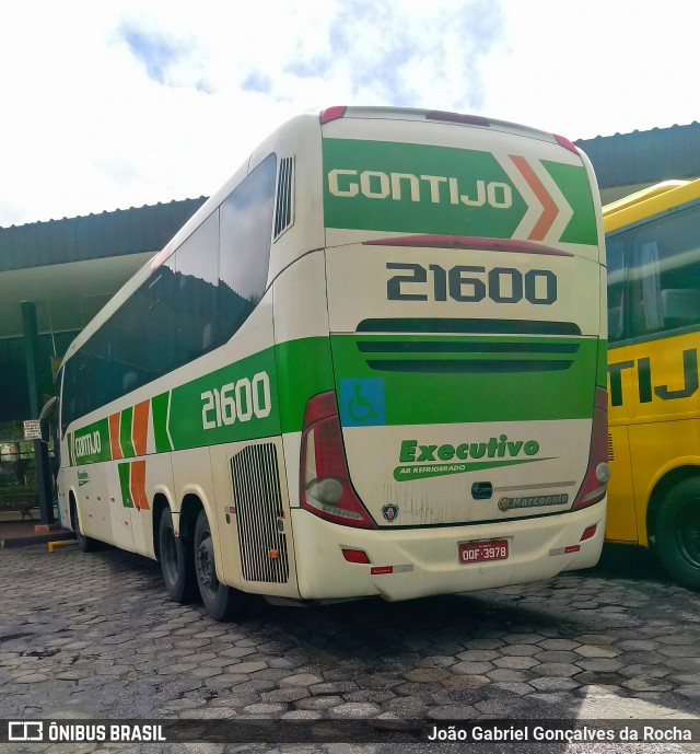 Empresa Gontijo de Transportes 21600 na cidade de Vitória da Conquista, Bahia, Brasil, por João Gabriel Gonçalves da Rocha. ID da foto: 6939750.