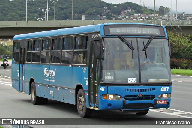 Biguaçu Transportes Coletivos Administração e Participação 417 na cidade de Florianópolis, Santa Catarina, Brasil, por Francisco Ivano. Número da foto: #6940229.