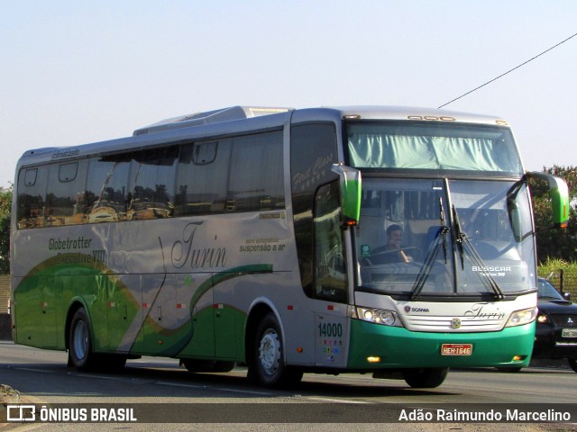 Turin Transportes 14000 na cidade de Belo Horizonte, Minas Gerais, Brasil, por Adão Raimundo Marcelino. Número da foto: #7017383.