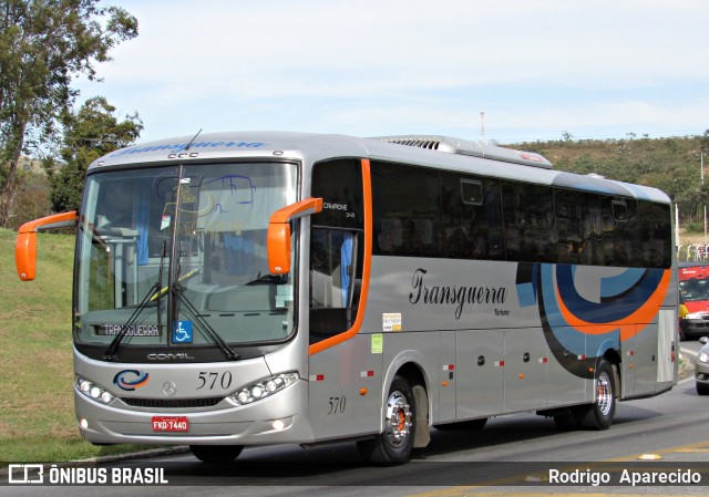 Transguerra Turismo 570 na cidade de Aparecida, São Paulo, Brasil, por Rodrigo  Aparecido. ID da foto: 7016998.