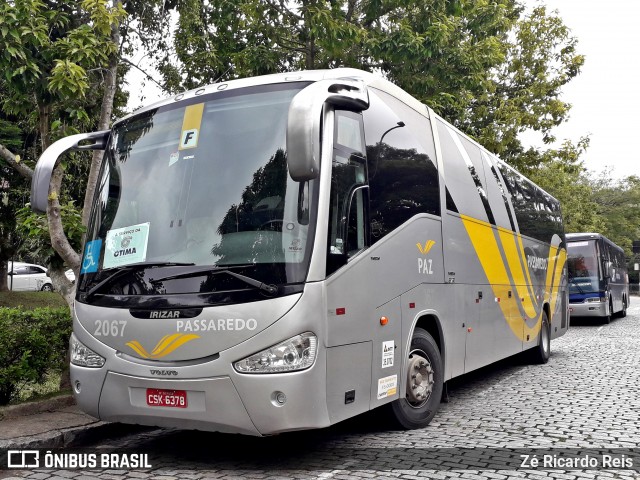 Passaredo Transporte e Turismo 2067 na cidade de Petrópolis, Rio de Janeiro, Brasil, por Zé Ricardo Reis. Número da foto: #7016425.