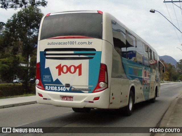 Auto Viação 1001 RJ 108.540 na cidade de Nova Friburgo, Rio de Janeiro, Brasil, por PEDRO COUTO. ID da foto: 7015867.