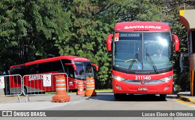 Viação Santa Cruz 211140 na cidade de São Paulo, São Paulo, Brasil, por Lucas Elson de Oliveira. ID da foto: 7016413.