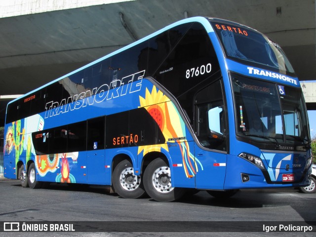 Transnorte - Transporte e Turismo Norte de Minas 87600 na cidade de Belo Horizonte, Minas Gerais, Brasil, por Igor Policarpo. Número da foto: #7017518.