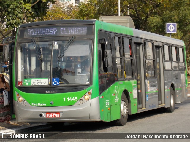 Viação Santa Brígida 1 1445 na cidade de São Paulo, São Paulo, Brasil, por Jordani Nascimento Andrade. ID da foto: 7016054.