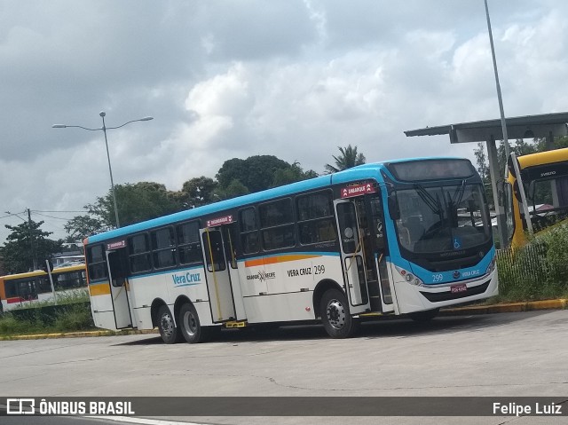 Expresso Vera Cruz 299 na cidade de Recife, Pernambuco, Brasil, por Felipe Luiz. ID da foto: 7017206.