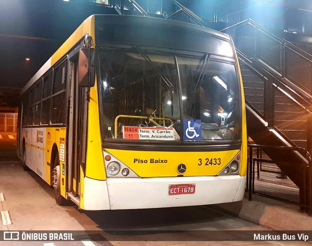 Viação Metrópole Paulista Zona Leste 3 2433 em São Paulo por Markus Bus Vip ID7015746 Viação Metrópole Paulista Zona Leste 3 2433 em São Paulo por Markus Bus Vip ID7015746