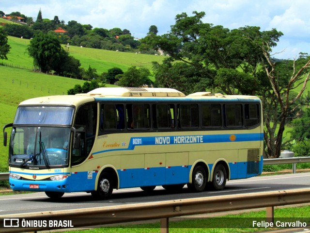 Viação Novo Horizonte 802811 na cidade de Atibaia, São Paulo, Brasil, por Felipe Carvalho. Número da foto: #7017008.