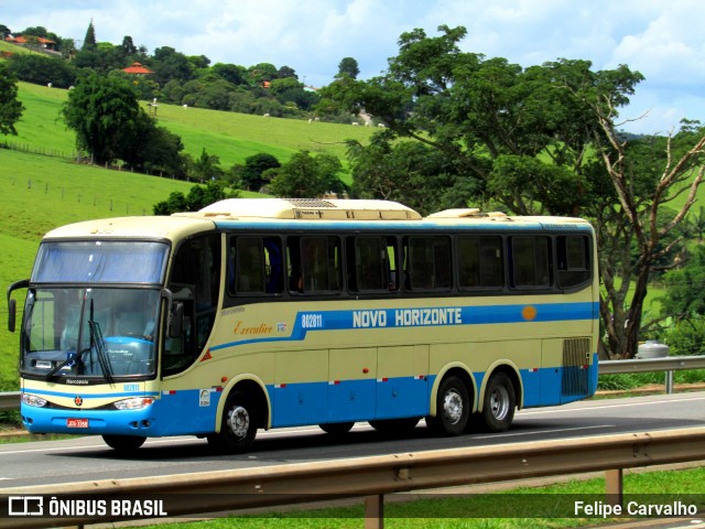 Viação Novo Horizonte 802811 na cidade de Atibaia, São Paulo, Brasil, por Felipe Carvalho. ID da foto: 7017008.