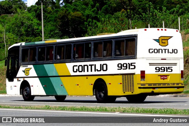 Empresa Gontijo de Transportes 9915 na cidade de Ribeirão Vermelho, Minas Gerais, Brasil, por Andrey Gustavo. ID da foto: 7017041.