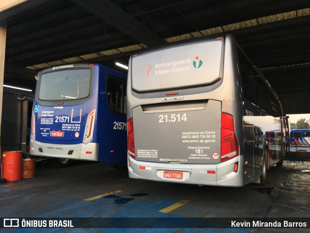 Viação Osasco 21.514 na cidade de Carapicuíba, São Paulo, Brasil, por Kevin Miranda Barros. Número da foto: #7019006.