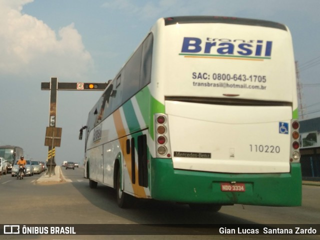 Trans Brasil > TCB - Transporte Coletivo Brasil 110220 na cidade de Ji-Paraná, Rondônia, Brasil, por Gian Lucas  Santana Zardo. ID da foto: 7019734.