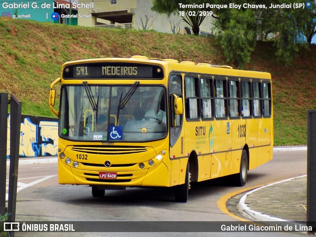 Viação Leme 1032 na cidade de Jundiaí, São Paulo, Brasil, por Gabriel Giacomin de Lima. ID da foto: 7020153.