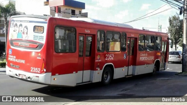 Viação Belém Novo 2352 na cidade de Porto Alegre, Rio Grande do Sul, Brasil, por Davi Borba. ID da foto: 7018242.