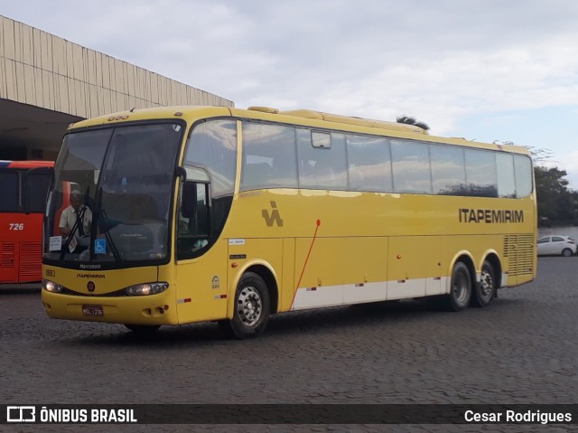 Viação Itapemirim 8883 na cidade de Caruaru, Pernambuco, Brasil, por Cesar Rodrigues. ID da foto: 7020948.