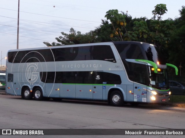 Viação Garcia 7287 na cidade de São Paulo, São Paulo, Brasil, por Moaccir  Francisco Barboza. ID da foto: 7019246.