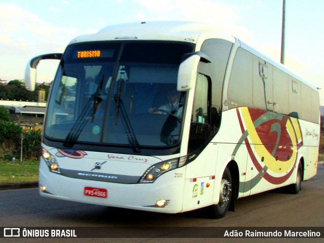 Vera Cruz Transporte e Turismo 2500 na cidade de Belo Horizonte, Minas Gerais, Brasil, por Adão Raimundo Marcelino. ID da foto: 7020578.