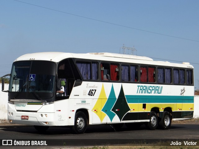 Viação Transpiauí 467 na cidade de Teresina, Piauí, Brasil, por João Victor. ID da foto: 7020586.