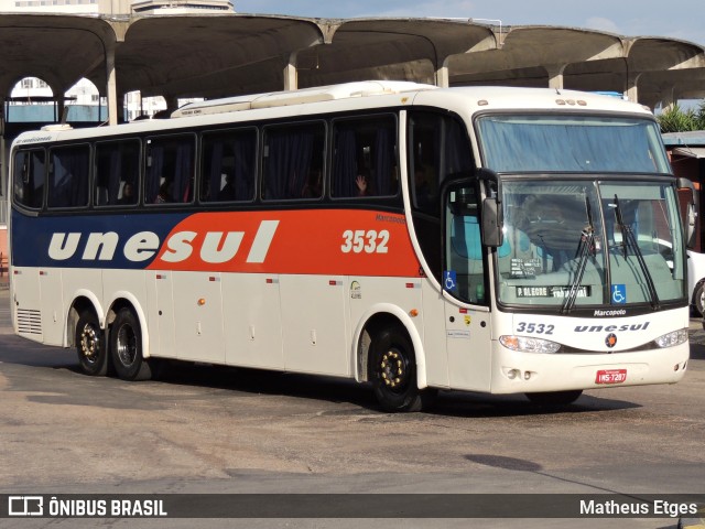 Unesul de Transportes 3532 na cidade de Porto Alegre, Rio Grande do Sul, Brasil, por Matheus Etges. ID da foto: 7019130.