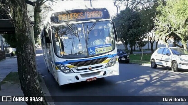 Viação Belém Novo 2305 na cidade de Porto Alegre, Rio Grande do Sul, Brasil, por Davi Borba. ID da foto: 7020959.