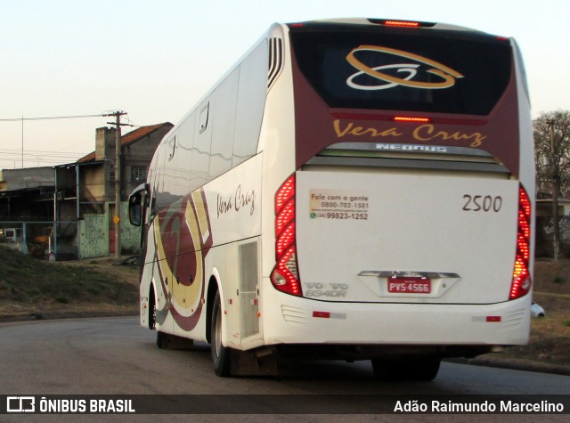 Vera Cruz Transporte e Turismo 2500 na cidade de Belo Horizonte, Minas Gerais, Brasil, por Adão Raimundo Marcelino. ID da foto: 7020593.