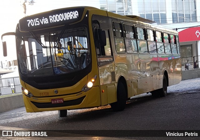 Gidion Transporte e Turismo 11708 na cidade de Joinville, Santa Catarina, Brasil, por Vinicius Petris. Número da foto: #7019820.