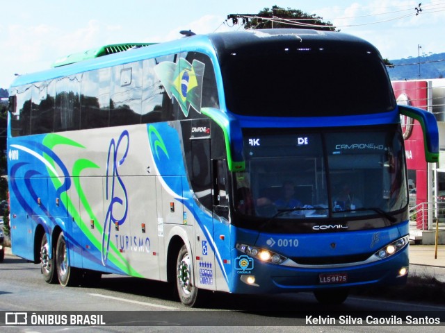 JS Rodrigues Turismo 0010 na cidade de Varginha, Minas Gerais, Brasil, por Kelvin Silva Caovila Santos. ID da foto: 7019826.