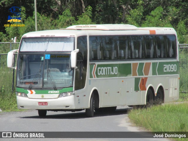 Empresa Gontijo de Transportes 21090 na cidade de Aracaju, Sergipe, Brasil, por José Domingos. ID da foto: 6941709.