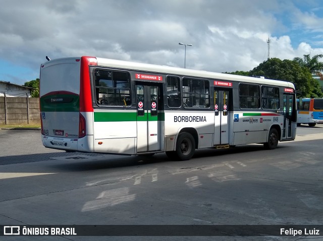 Borborema Imperial Transportes 848 na cidade de Recife, Pernambuco, Brasil, por Felipe Luiz. ID da foto: 6943485.