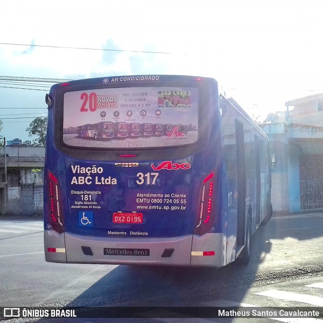Auto Viação ABC 317 na cidade de São Bernardo do Campo, São Paulo, Brasil, por Matheus Santos Cavalcante. Número da foto: #6943786.
