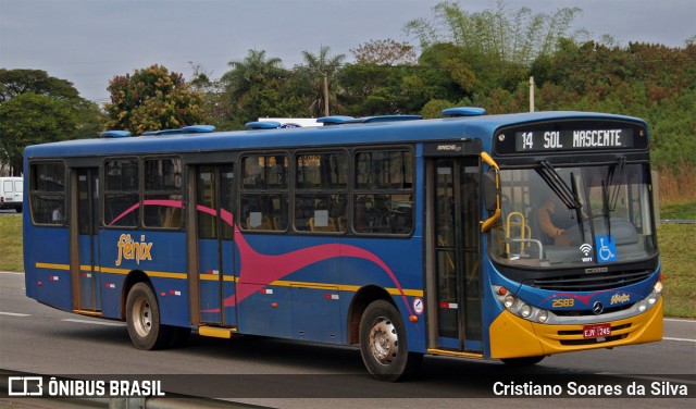 Rápido Expresso Fênix Viação 2583 na cidade de Mogi Mirim, São Paulo, Brasil, por Cristiano Soares da Silva. ID da foto: 6941213.