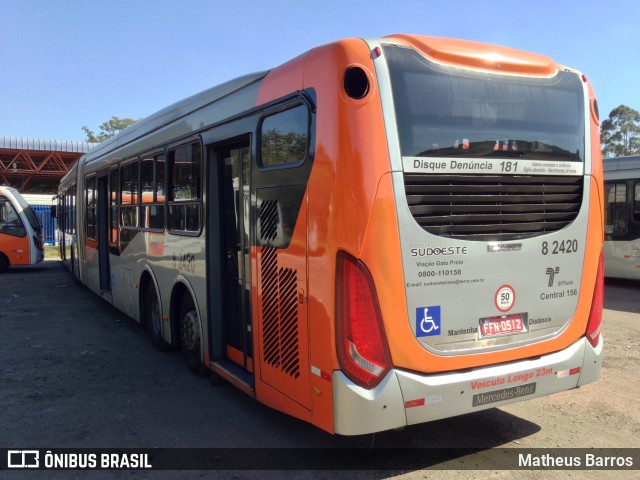 Viação Gato Preto 8 2420 na cidade de São Paulo, São Paulo, Brasil, por Matheus Barros. ID da foto: 6943466.