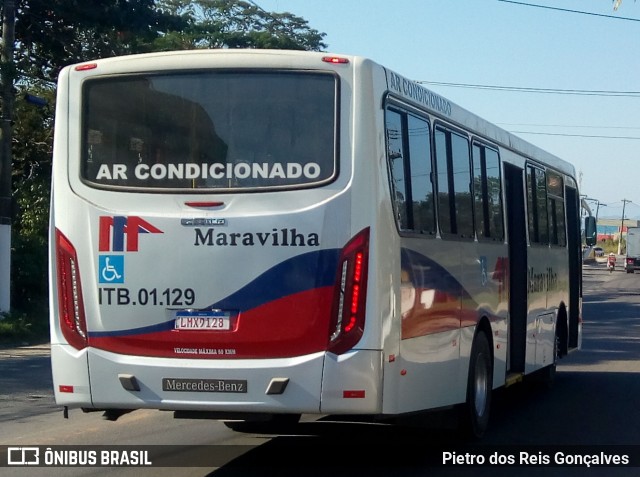 Maravilha Auto Ônibus ITB.01.129 na cidade de Itaboraí, Rio de Janeiro, Brasil, por Pietro dos Reis Gonçalves . ID da foto: 6943893.