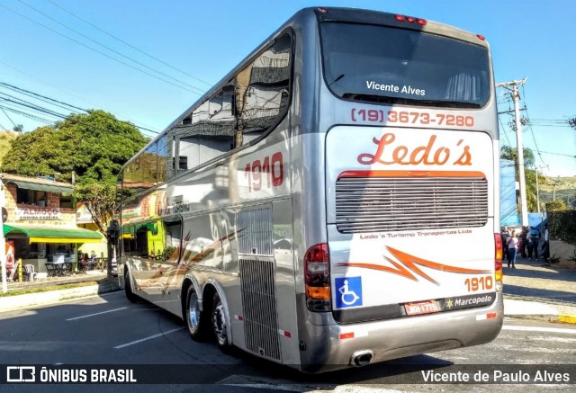 Ledo's Turismo Transportes LTDA 1910 na cidade de Aparecida, São Paulo, Brasil, por Vicente de Paulo Alves. ID da foto: 6941531.