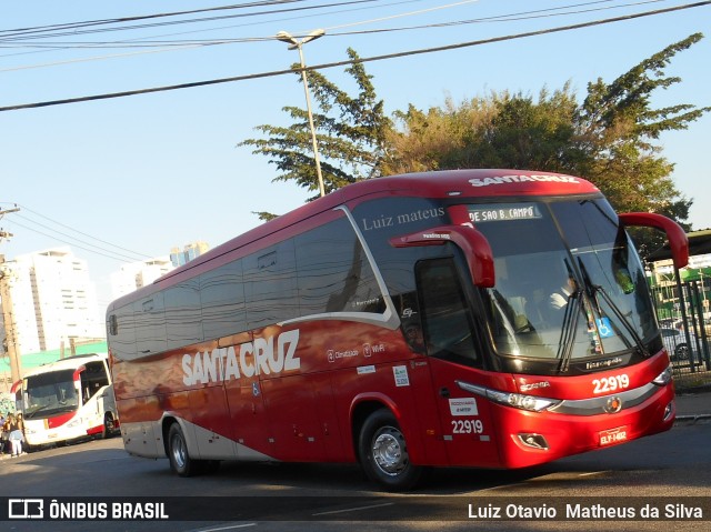Viação Santa Cruz 22919 na cidade de São Paulo, São Paulo, Brasil, por Luiz Otavio Matheus da Silva. Número da foto: #6942511.