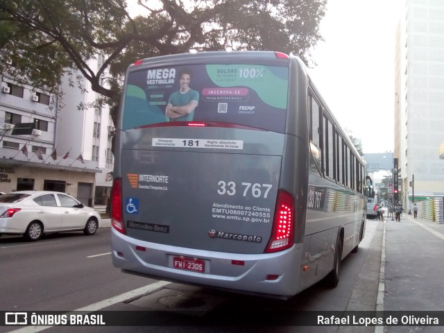 Guarulhos Transportes 33.767 na cidade de São Paulo, São Paulo, Brasil, por Rafael Lopes de Oliveira. ID da foto: 6945420.