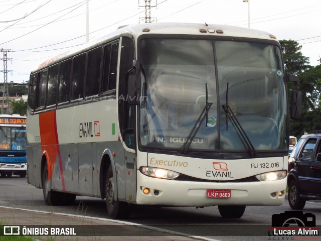 Evanil Transportes e Turismo RJ 132.016 na cidade de Nova Iguaçu, Rio de Janeiro, Brasil, por Lucas Alvim. ID da foto: 6945965.