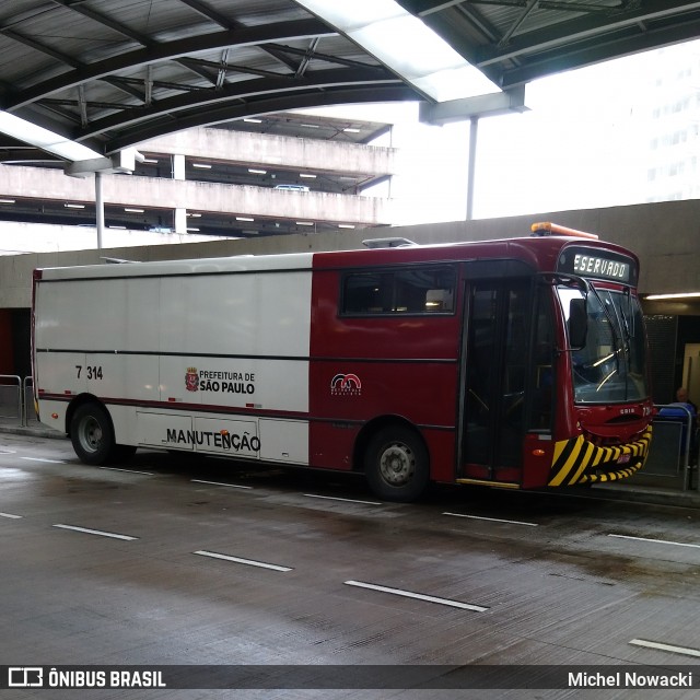 Viação Metrópole Paulista - Zona Sul 7 314 na cidade de São Paulo, São Paulo, Brasil, por Michel Nowacki. Número da foto: #6947659.