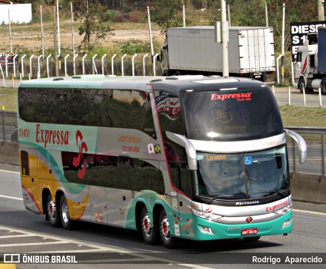 Expressa Turismo 55470 na cidade de Aparecida, São Paulo, Brasil, por Rodrigo  Aparecido. Número da foto: #6947054.