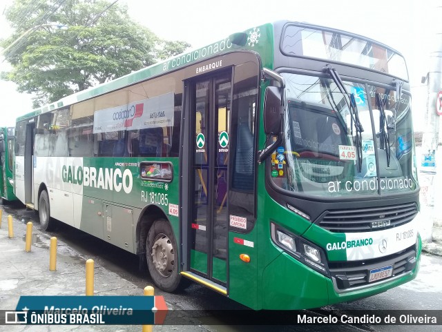 Viação Galo Branco RJ 181.085 na cidade de Niterói, Rio de Janeiro, Brasil, por Marcelo Candido de Oliveira. ID da foto: 6945955.