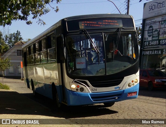 Empresa de Transporte Coletivo Viamão 524 na cidade de Viamão, Rio Grande do Sul, Brasil, por Max Ramos. Número da foto: #6944960.
