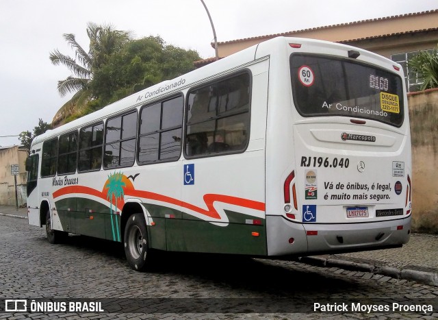 Viação Montes Brancos RJ 196.040 na cidade de Cabo Frio, Rio de Janeiro, Brasil, por Patrick Moyses Proença. ID da foto: 6944825.