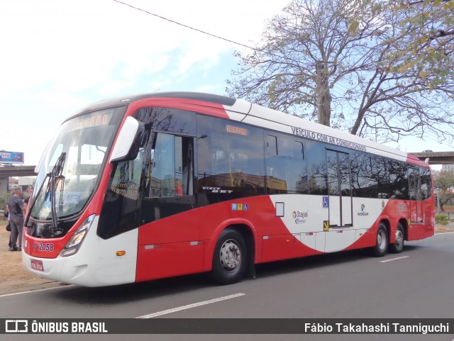 Itajaí Transportes Coletivos 2058 na cidade de Campinas, São Paulo, Brasil, por Fábio Takahashi Tanniguchi. Número da foto: #6945848.