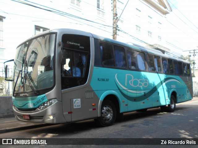 Rosa Turismo 13166 na cidade de Petrópolis, Rio de Janeiro, Brasil, por Zé Ricardo Reis. ID da foto: 6946712.