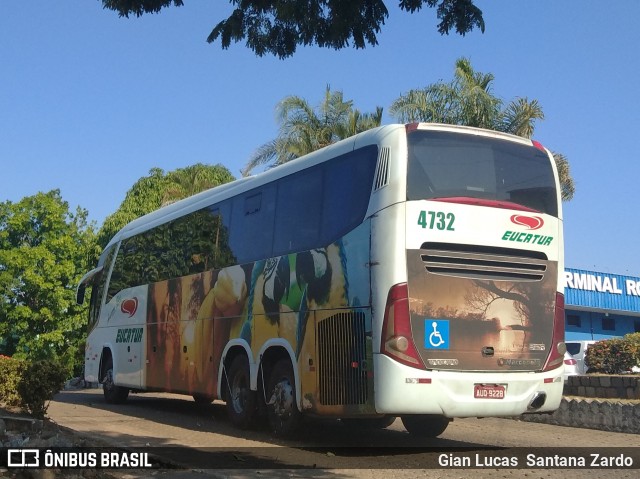 Eucatur - Empresa União Cascavel de Transportes e Turismo 4732 na cidade de Ji-Paraná, Rondônia, Brasil, por Gian Lucas  Santana Zardo. ID da foto: 6944813.