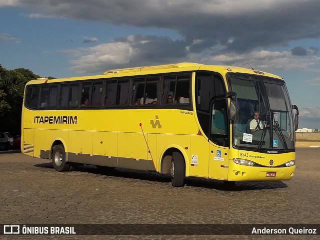 Viação Itapemirim 8543 na cidade de Vitória da Conquista, Bahia, Brasil, por Anderson Queiroz. ID da foto: 6946831.