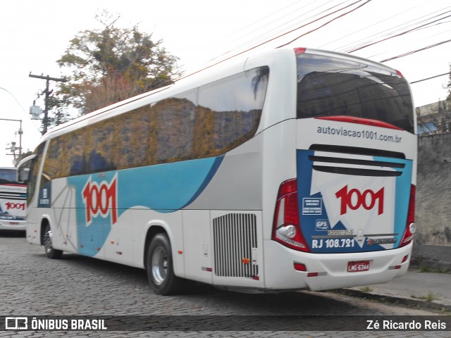 Auto Viação 1001 RJ 108.721 na cidade de Petrópolis, Rio de Janeiro, Brasil, por Zé Ricardo Reis. ID da foto: 6946902.