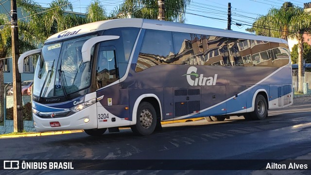 Citral Transporte e Turismo 3204 na cidade de Canela, Rio Grande do Sul, Brasil, por Ailton Alves. Número da foto: #6948336.