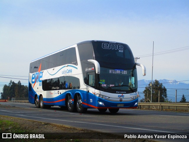 Pullman Eme Bus 70 na cidade de San Fernando, Colchagua, Libertador General Bernardo O'Higgins, Chile, por Pablo Andres Yavar Espinoza. ID da foto: 6950833.