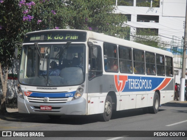 Viação Teresópolis 2073 na cidade de Teresópolis, Rio de Janeiro, Brasil, por PEDRO COUTO. ID da foto: 6948583.